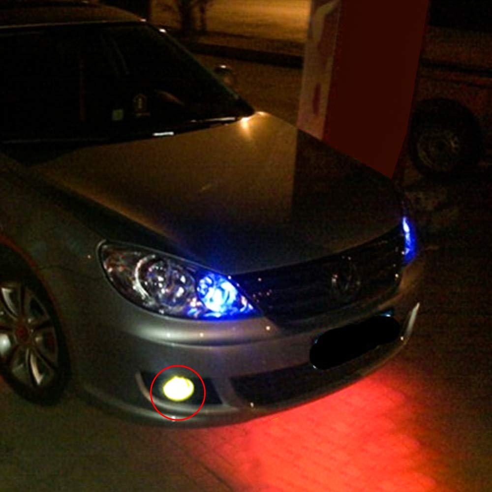 10 bombillas LED transparentes T10 W5W 501, 194 168 bombillas LED de 12 V para luces laterales de coche, luz interior, matrícula, salpicadero, bombillas de maletero (amarillo)