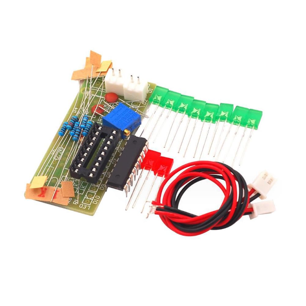 5PCS LM3915 10 Segment Audio Level Indicator Device Module DIY Parts Kit Welding Exercise