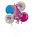 Mayflower Products Trolls Poppy 3rd Birthday Party Supplies 8 Guest Kit and Balloon Bouquet Decorations
