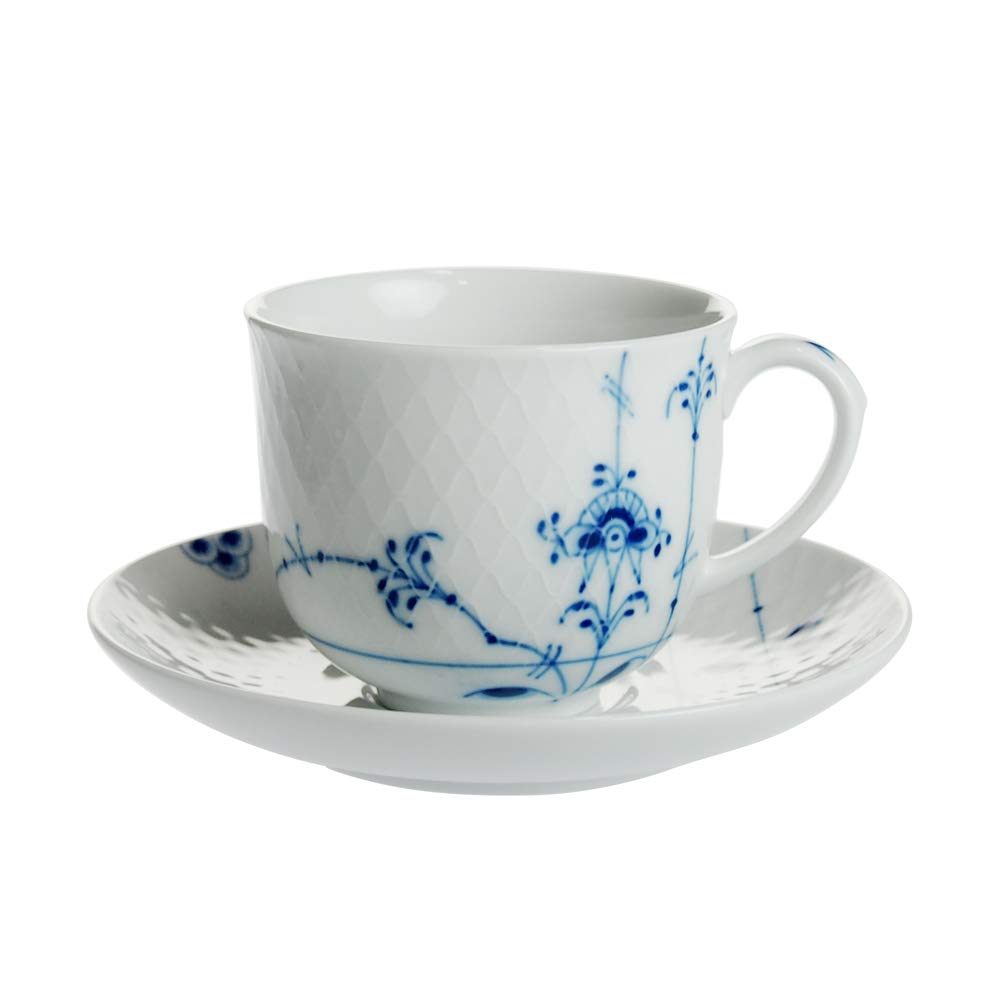 ロイヤルコペンハーゲン ブルーパルメッテ 蓋付きカップ＆ソーサー