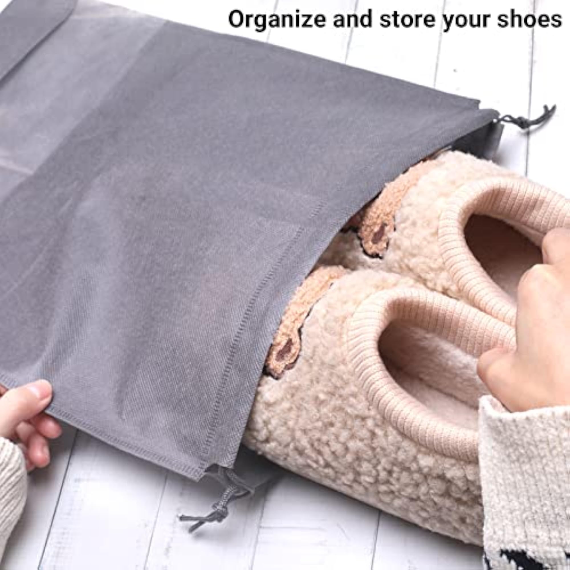 10 PCS Travel Shoe Bag, Drawstring Storage Bags
