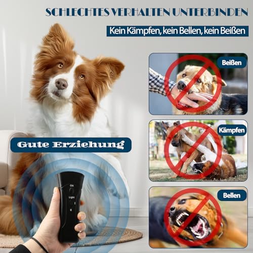 WEIMEIH Anti Bell Gerät Hunde, Anti Bell Halsband für Hunde, Handheld Ultraschall Anti Bell Gerät Hunde, Effektiv Haustiertraining, Hundegebell Stoppen, Hundetrainings Geräte Draußen Zuhause
