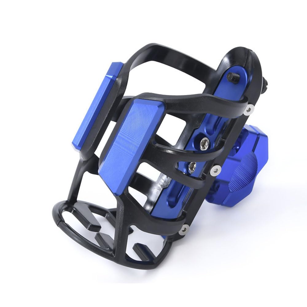 Ajping Blue Motorcycle Water Bottle Cage For Suzuki Gsx-8S 2024,Handlebar Drink Holder With Anti-Scratch Frosted Finish,Stable Beverage Mount And Durable Bottle Support,
