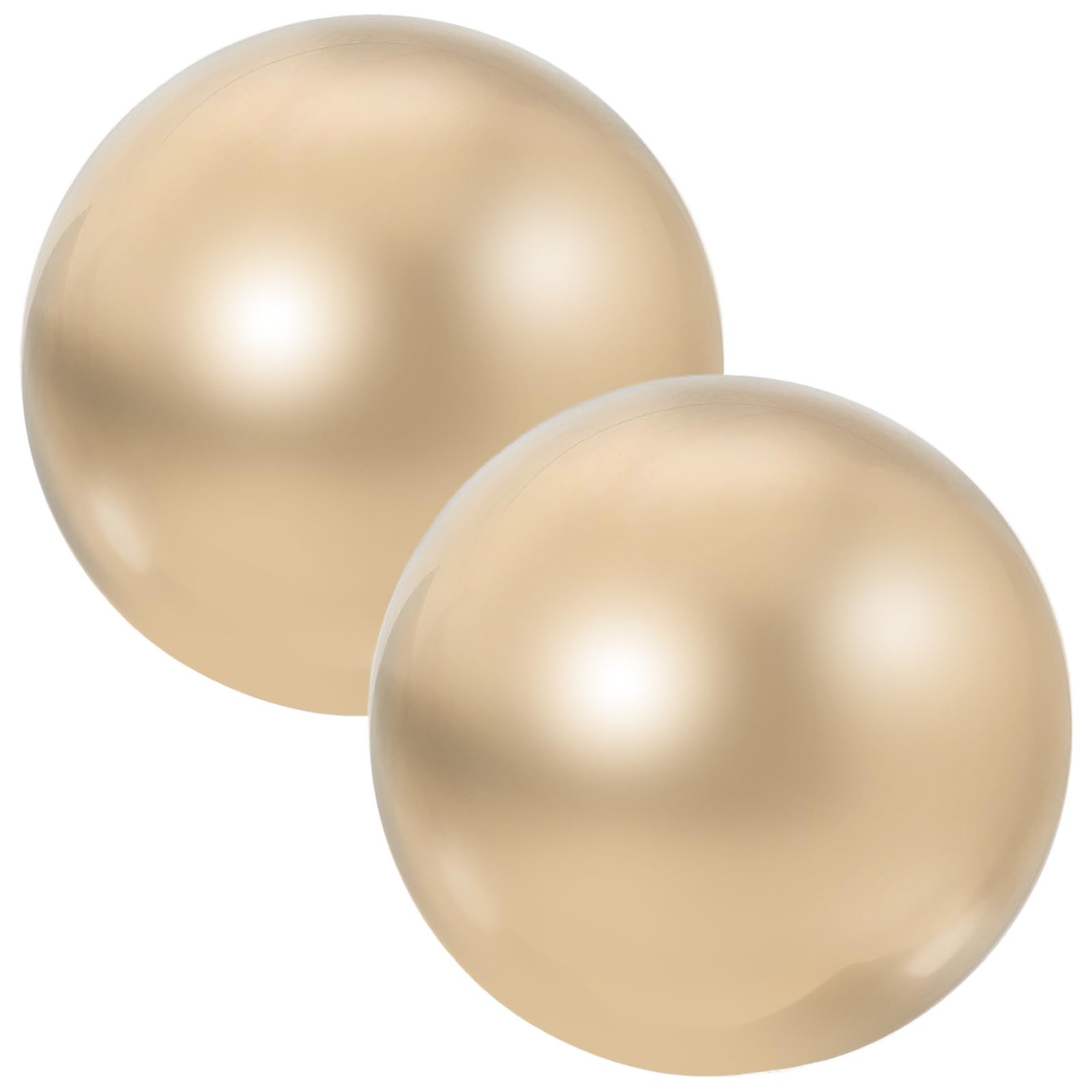 Handmassageball aus Messing 15 Zoll Fitnessball für Handtraining und Stressabbau mit Polierter Runder Oberfläche für Erwachsene und Senioren