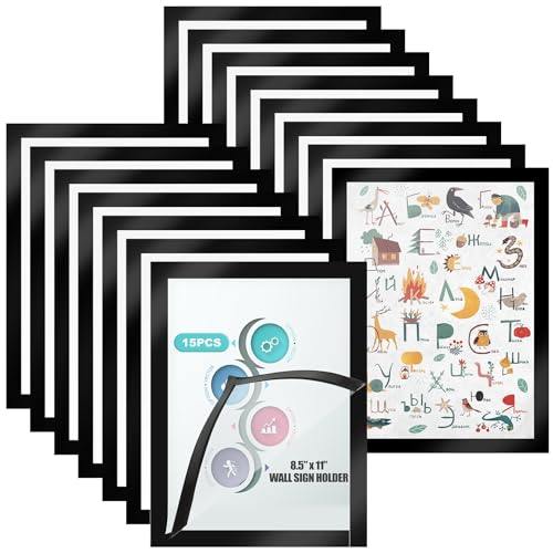 SENENQU Cadre affichage magnétique A4 15pcs