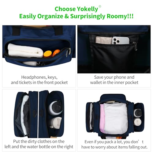 Image of Sports Duffel Bag 20 inch for Travel Gym - Navy Blue