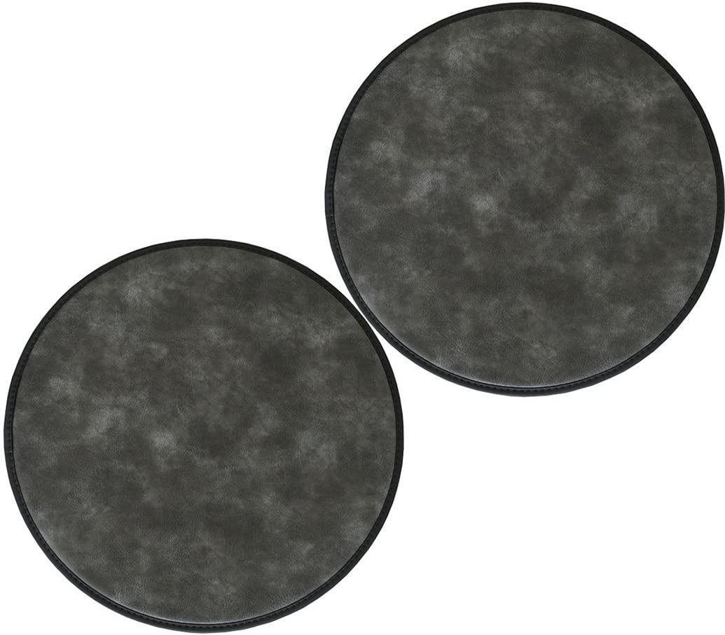 Set di 2 o 4 cuscini impermeabili per sedie in pelle, antiscivolo, colore grigio scuro, 40 cm, perfetti per sedie da cucina e sala da pranzo