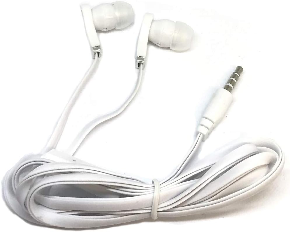 TFD Supplies Wholesale Bulk Earbuds with Microphone Headphones 100 Pack for iPhone, Android, MP3 Player