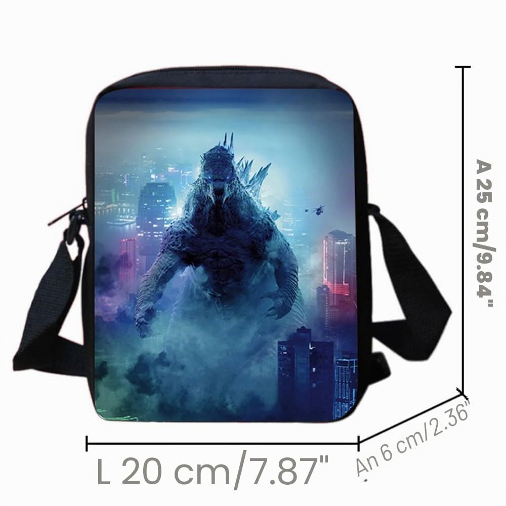 MATMO Juego de mochila y lonchera de dinosaurio para niños, mochila de hombro, estuche para lápices