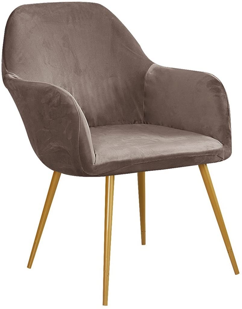 Stretch Stuhlhussen-Bezüge mit Armlehne Samt Stuhlbezug Esszimmerstühle Husse Stretch Abdeckung Moderne Beschützer Haus Schutzhülle für Restaurant Büro (Color : #11, Size : 6PCS)