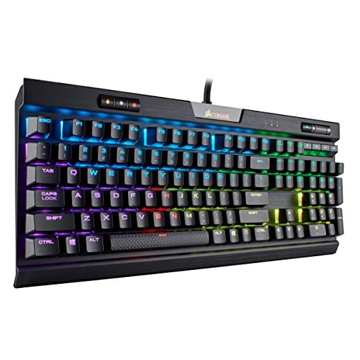 Corsair K70 RGB MK.2 Mechanical Gaming Keyboard - USB Passthrough & Media Controls - Tactile & Quiet- Cherry MX Brown - RGB LED Backlit (CH-9109012-NA)