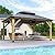 Rsyafung 13'x15' Wood Gazebo,Outdoor Hardtop Gazebo with Galvanized Steel Doule Roof, Wooden Frame Gazebos for Patio Backyard Deck