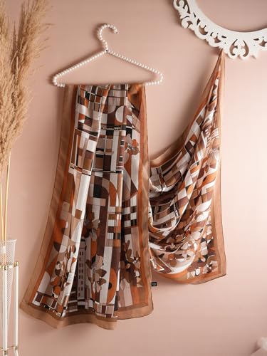 Image of Viscose Scarf for Women | Lightweight & Long | Stole for Women - Stylish Design | Neck Scarf, Hair Scarf, & Head Scarf for Women & Girls | All Season Accessory