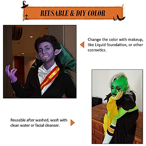 Homeya Elf Ears Halloween Cosplay Costumes Pointed Prosthetic Ear Tips Christmas Cosplay Gift For Women Kids Teens Men (1 Pair) #TOP4