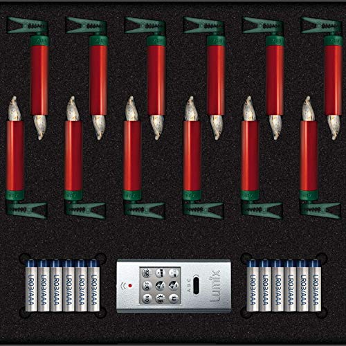 Lumix® LED kabellose Weihnachtsbaum Christbaumkerzen SuperLight Mini...