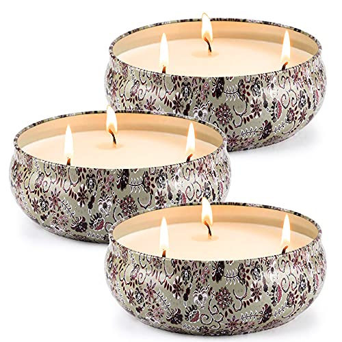Tobeape Citronella Candles, 3 x 80hrs Long Lasting 3 Wicks Scented Candles, Large 14.5 oz Decorative Indoor & Outdoor Candles for Home Patio Garden Camping Balcony BBQ