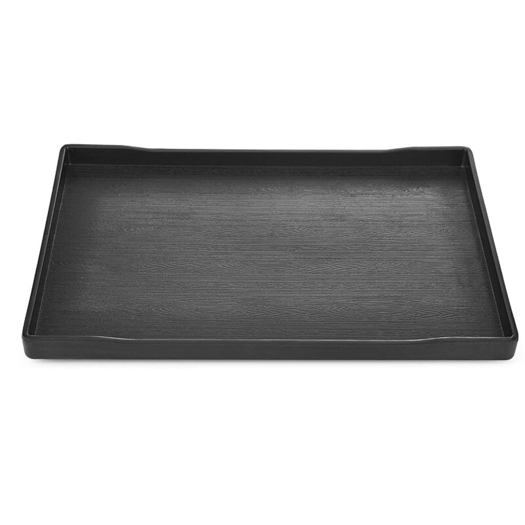 Bandeja Bandeja de Comida Rectangular Negra Bandeja de mayordomo Bandeja de Desayuno Bandeja de Servicio