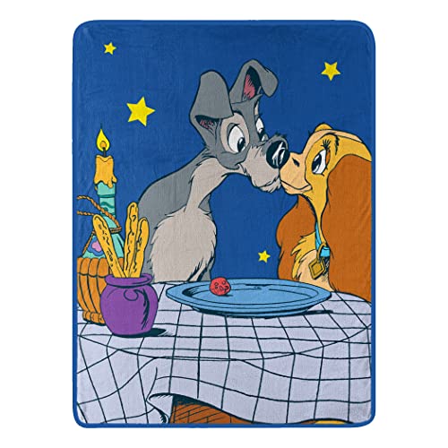 Northwest Disney Lady & The Clomp Micro Raschel Plaid 116,8 x 152,4 cm