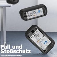 Ermorgen Silikonhülle Kompatibel für Garmin Edge Explore 2 Hülle + 2 Displayschutzfolien aus gehärtetem Glas, Weiche Silikonhülle All-Inclusive Stoßfester Schutz - Schwarz – Ansicht 4