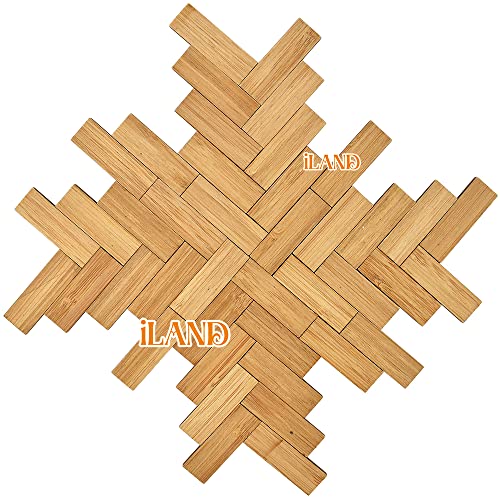 Iland Varnished Dollhouse Flooring On 1:12 Scale, Dollhouse Floor Boards Of Bamboo, Buy 2 Pay For 1! (Rectangular 48Pcs) #TOP7