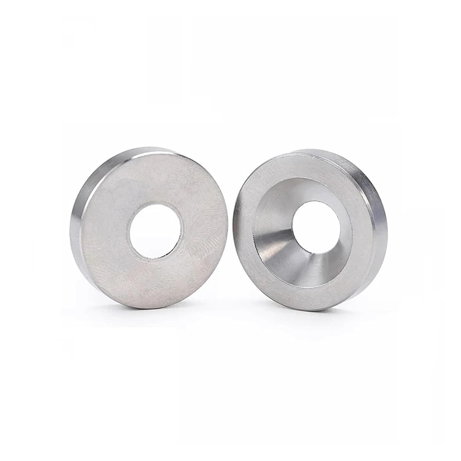 Nut,2Pcs M3 M4 M5 M6 M8 M10 304 Stainless Steel Tapered Gasket Countersunk Screw Tapered Gasket Solid Decorative Gasket(M6x18x4.0mm)