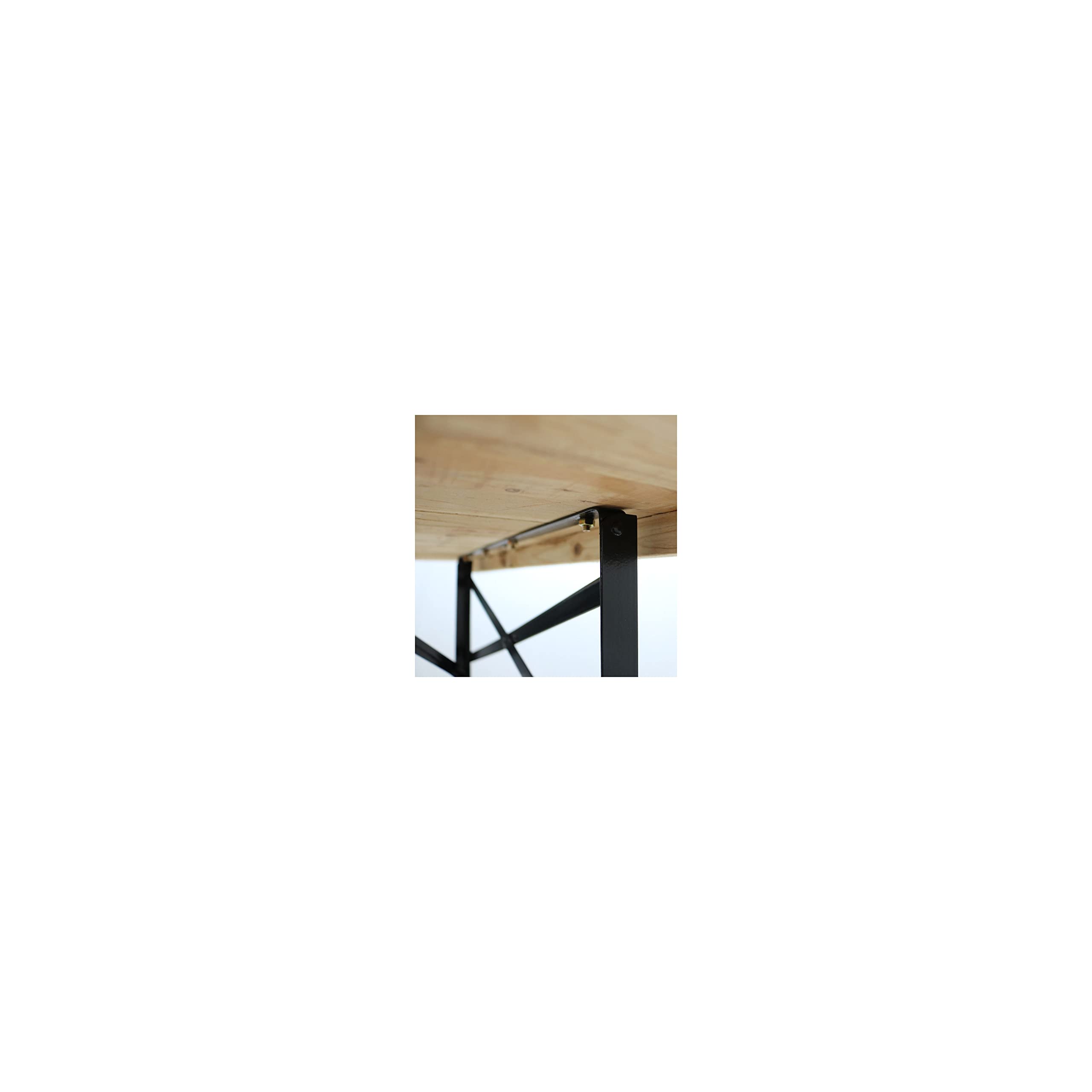 MobEventPro Table en Bois 180 cm Brasserie Pieds pliants