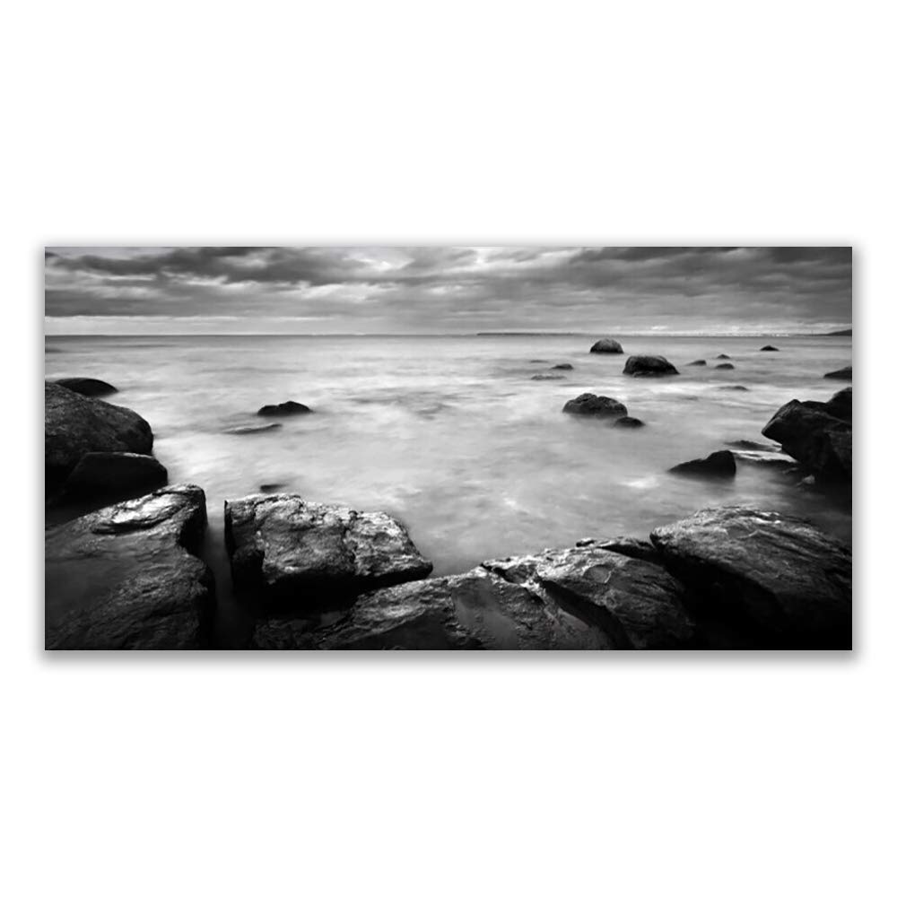 Tableau en verre acrylique 140x70cm pour habiller un grand mur vide paysage mer