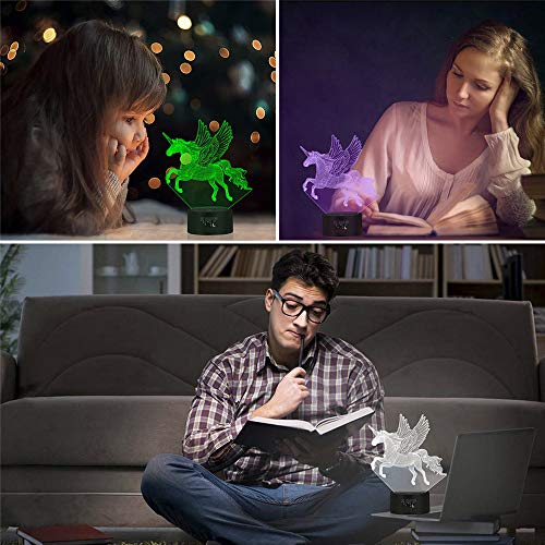 Eala Verjaardagscadeau voor jongens en kinderen, dimbare 3D-ledlamp, nachtlampje, cadeau voor kinderen van 4 tot 10 jaar… - Afbeelding 8