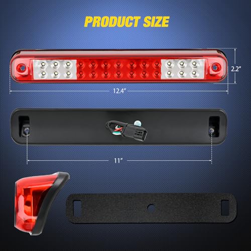 Image of Nilight Third Brake Light for Chevy GMC C /K Series 1500 2500 1994-2000