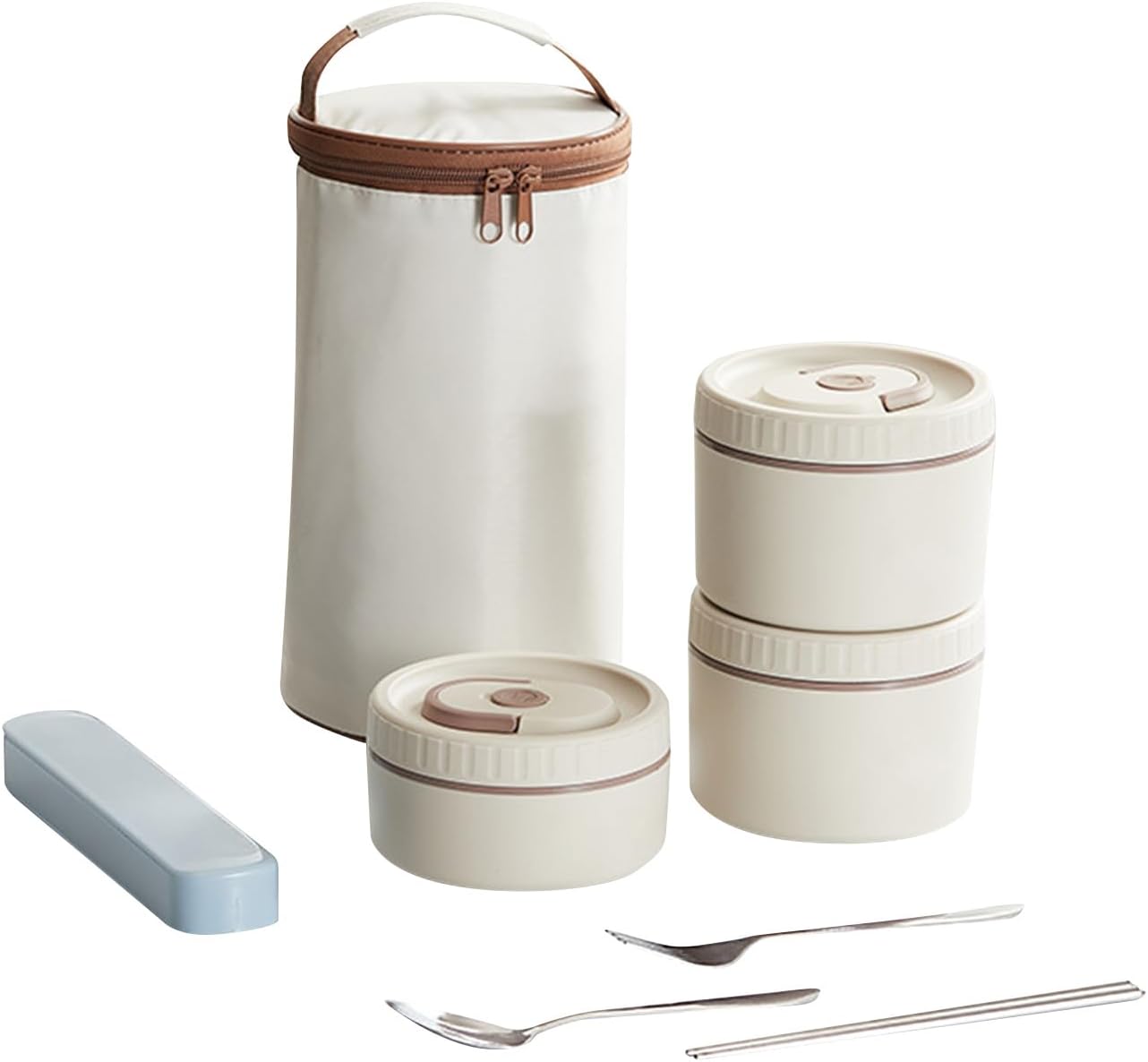 Insulated Bentos Box With 4 Compartments Nonrust Steel Lunch Container Set Thermal Food Storage For School Office Stackable Nonrust Steel Food Storage