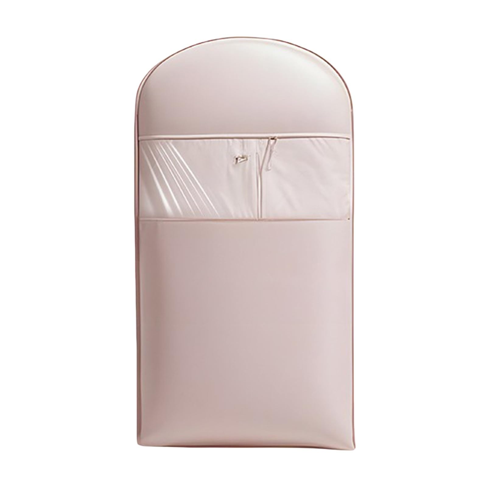 Clothes Covers Protector Bags Space Saving Hanging Garment Bag With Self Compression Zipper Dust Cover Clothes Bags Transparent Visibility For Closet Storage(Pink,L)