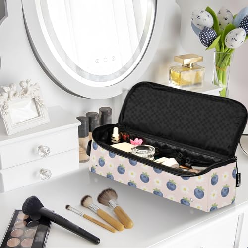 Organizador 2 en 1 para herramientas de cabello y tapete resistente al calor con cremallera portátil para planchas alisadoras y rizadores miniatura 7