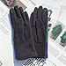 Women's Winter Plaid Gloves, Red Navy Green Buffalo Check Pattern, 9.5 Inch Length, Casual Cold Weather Accessories (Green)