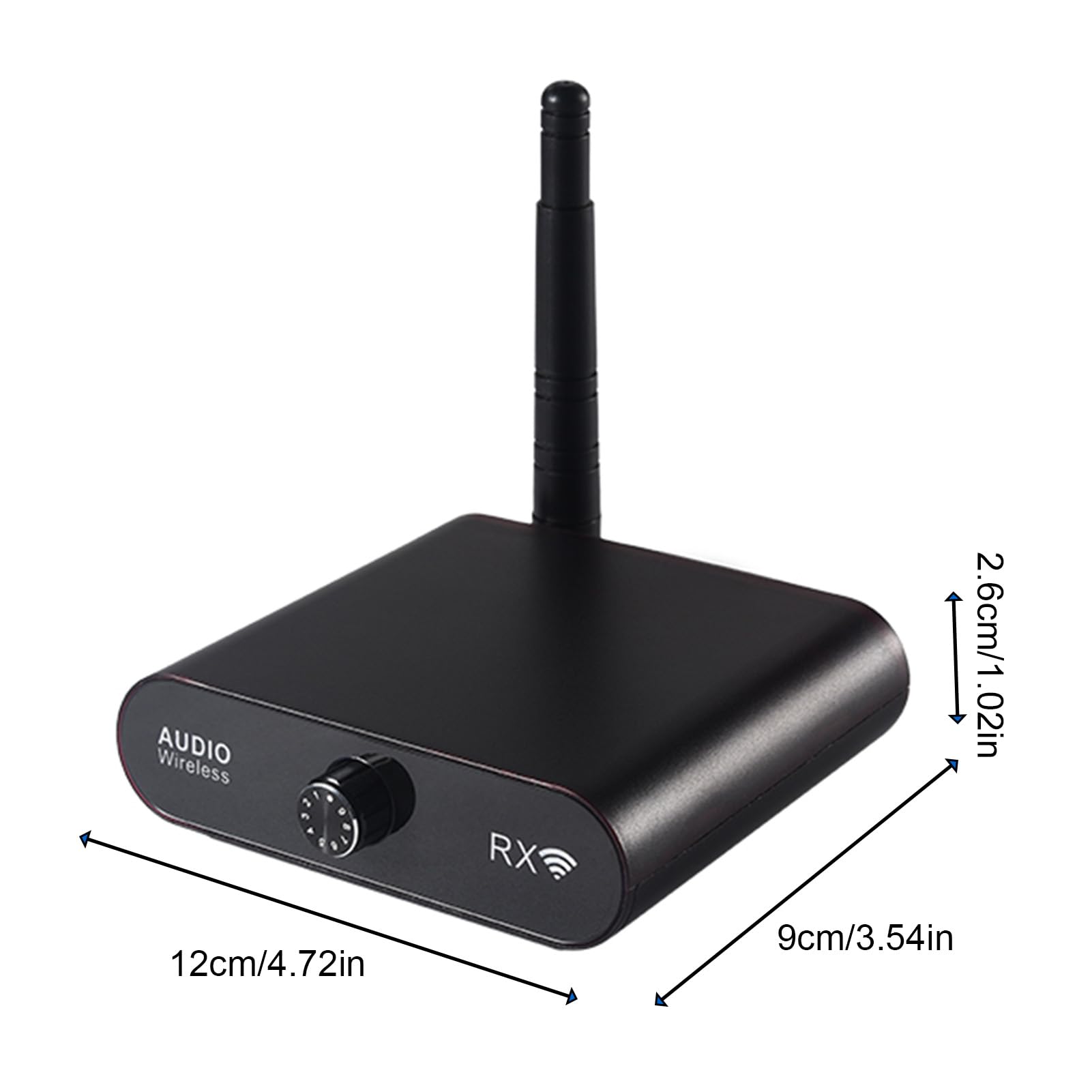 Receptor Transmisor de Audio Inalámbrico, 100 M de Largo Alcance, 15 Ms, Baja Latencia, Adaptador de Audio Inalámbrico Estéreo de Alta Fidelidad para Cine en Casa