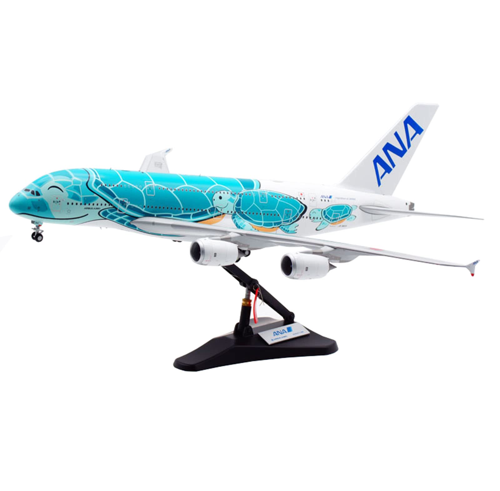 1/200 Scale Metal Airplane Model, ANA A380 Airliner Green