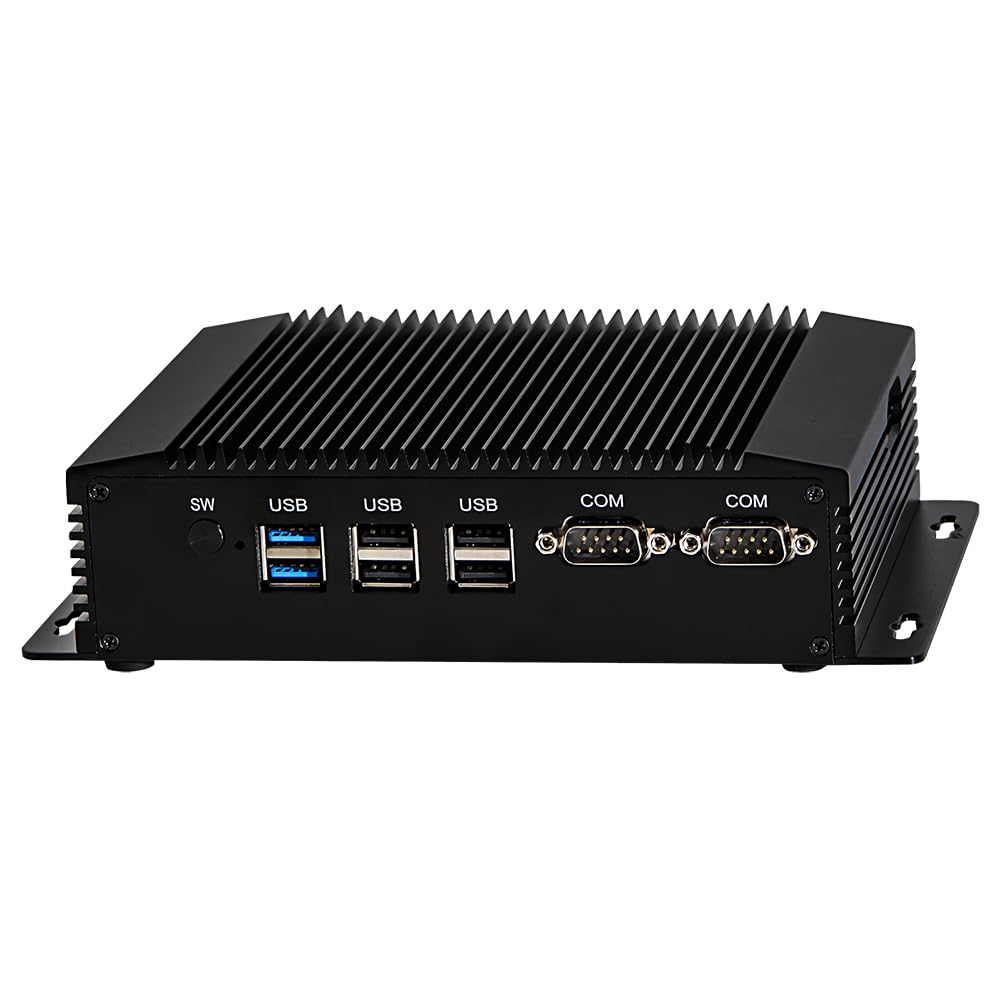 Industrial Computer, Fanless Mini PC, Embedded IPC, N2920 N2930 N2940, Windows 11 / Linux Ubuntu, BM18, Watchdog, GPIO, WOL, SIM Slot, 2 x LAN, 2 x RS232 422 485, 4G RAM, 64G SSD