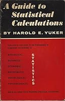A guide to statistical calculations B0007DF51Y Book Cover
