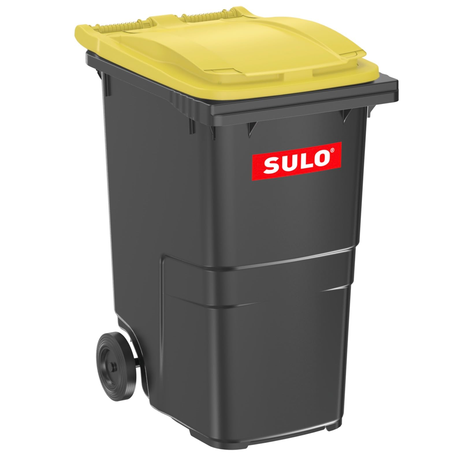 plasteo Sulo CITYBAC CLASSIC Mülltonne 360L Grau mit gelben Deckel