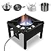 Produktbild COOKAMP Jet Burner 23 Spitzen Outdoor Propangaskocher mit 0-20 PSI verstellbarem Regler und Stahlgeflechtschlauch SA1723
