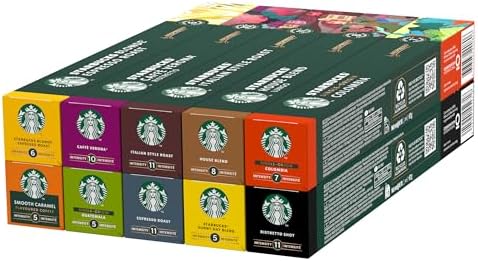 STARBUCKS Paquete Variado de Nespresso, Cápsulas de Café de Difer...