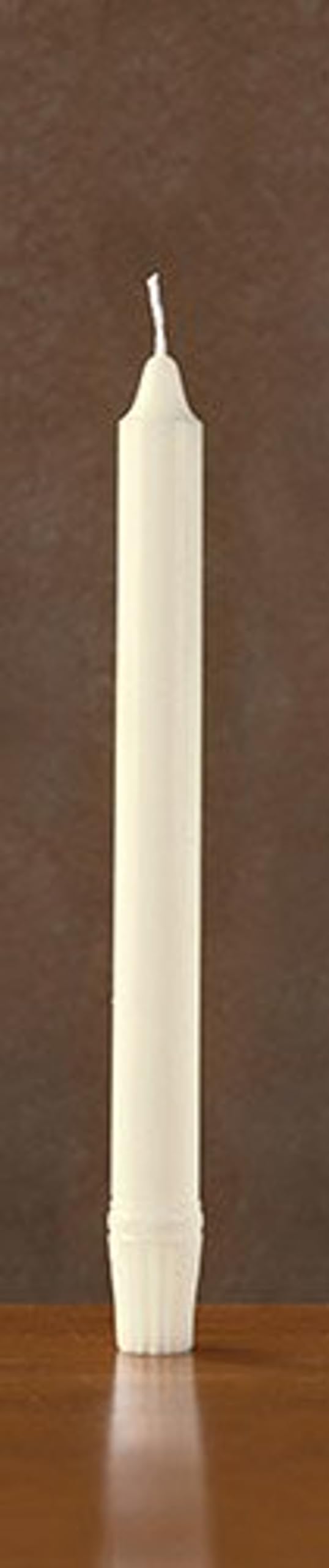 Trinity Church Supply 8 Inch Polar Brand Stearine Candles Unscented Dinner Paraffin Wax Candles Perfect for Special Occasions, 7/8 Dia. x 8 Height, Pack of 2