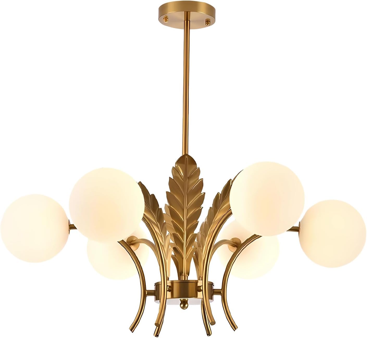 KCO Lighting Moderno Sputnik Lámpara de araña, 6-luces Ajustable lámpara colgante moderna de mediados de siglo,Lámpara de Araña Vintage para Salón, Dormitorio, Cocina, Comedor