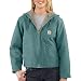 Carhartt Women's Sherpa Lined Sandstone Sierra Jacket Zip Front Hooded WJ141,Coastline,Small