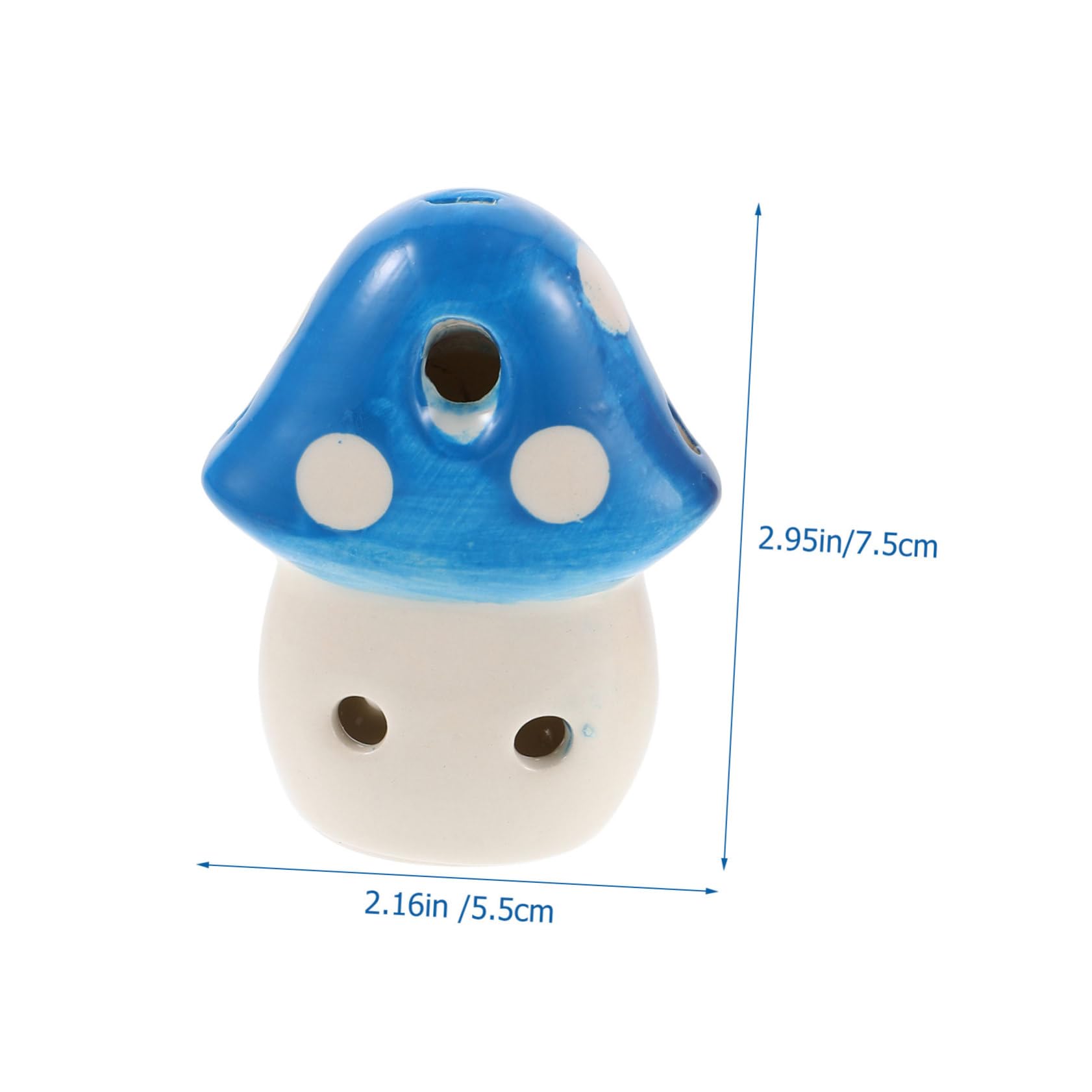 Yardwe Portable Musical Instrument Two Pack 6 Hole Ceramic Ocarina Easy Learning for Wind Instrument Enthusiasts Random