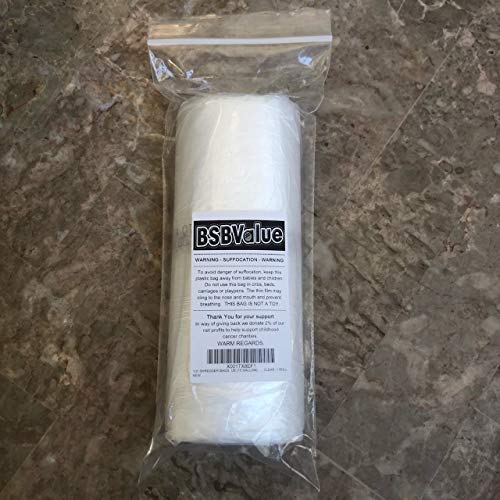 Bsbvalue Shredder Bags, Use For Small Shredders, This Commercial Size Bag Is Called A 10 Gallon Size Bag It Has A 47.5 Inch Circumference, It Fits Most 6 To 7 Gallon Size Shredders, 1 Roll Of 100 Bags #TOP2