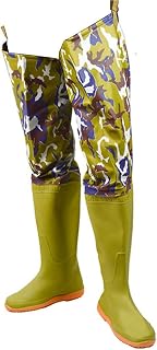 Hip Waders PVC Waterproof Hip Wader With Adjustable Buckle, 80cm High Fishing Boots, Suitable For Aquaculture Industry/transplanting