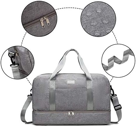 HOKEMP Gym Bag For Women Men Sport Duffel Bag with Shoes Compartment, Swim Bag Travel Tote Luggage Shoulder Bag 4 HOKEMP Gym Bag For Women Men Sport Duffel Bag with Shoes Compartment, Swim Bag Travel Tote Luggage Shoulder Bag