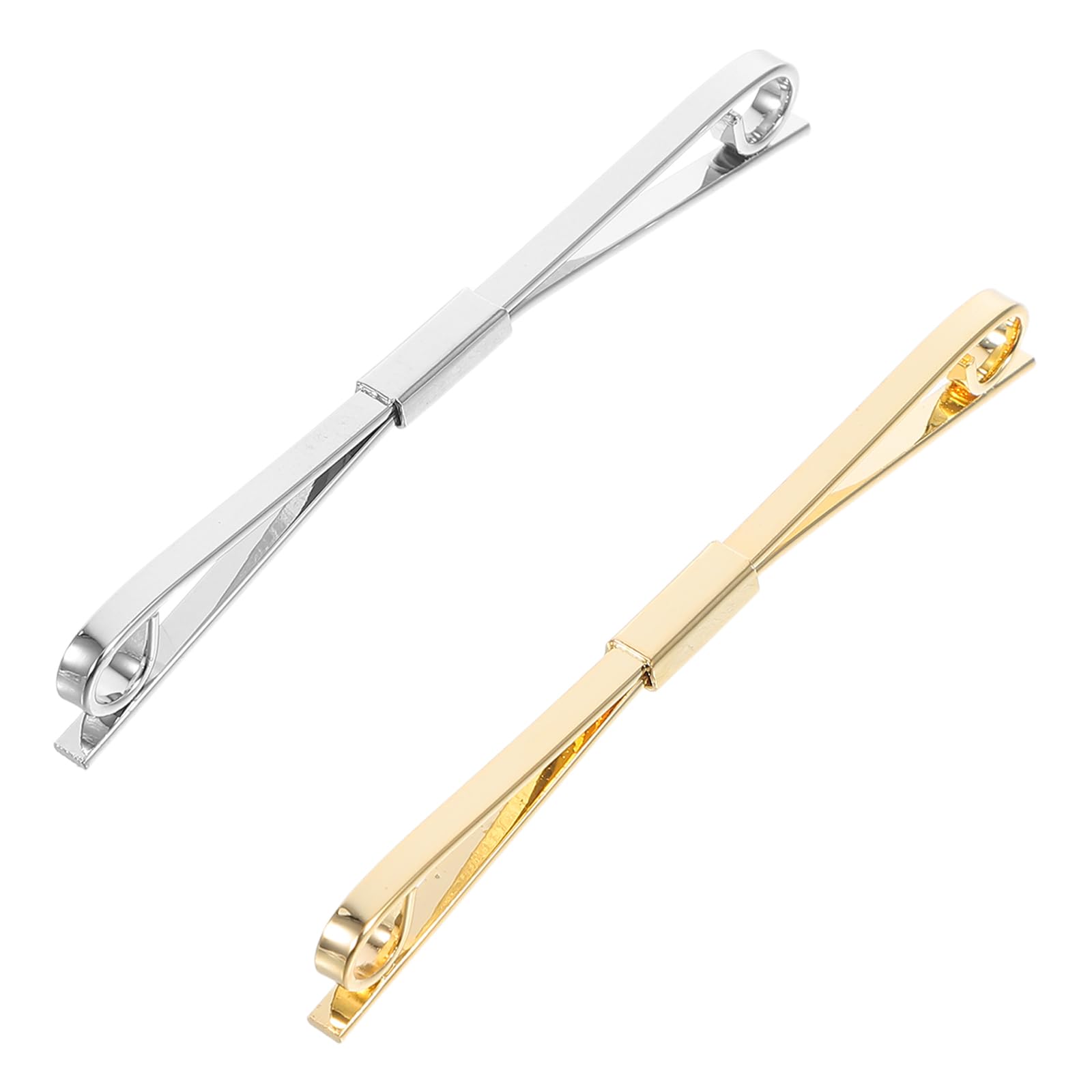 HONEY BEAR 1 stuk heren kraagnaald pak hemd kraagstift kraag pinnen bar stropdas knoop bar voor bruiloft cadeau, kegel zilver, herbruikbaar, Koper, Geen edelsteen