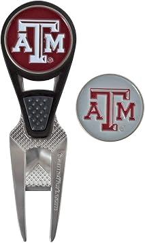 Team Effort Collegiate CVX Ball Mark Repair Tool & 2 Ball Markers