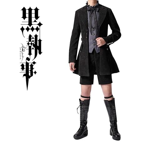 Amazon 黒執事 シエル ファントムハイヴコスプレ小悪魔 衣装 アニメ ハロウィン 豪華セット Cosplay 衣装 コスチューム 変装 Cosplay 忘年会 学園祭 男性 Xl コスプレ 仮装 通販